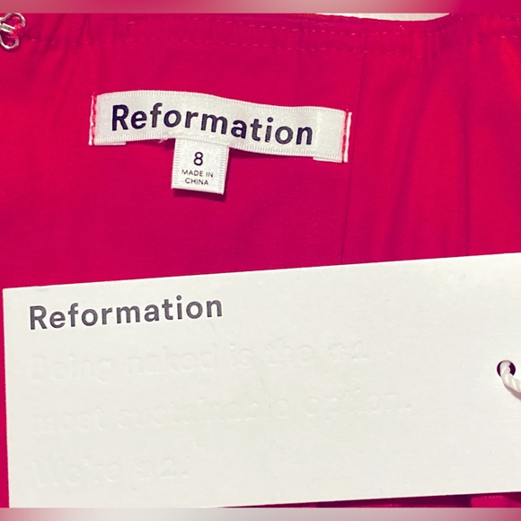 NWT Reformation Rhubarb Shia Top - Picture 5 of 7